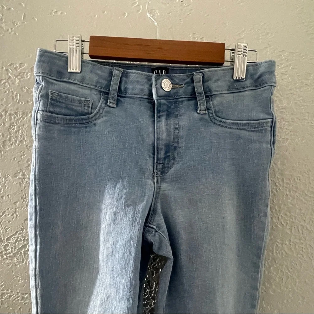 GAP Denim Girl's Light Wash Blue‎ Stretch Super Skinny Jeans Size 10